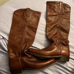 Vintage Frye Boots Slouchy Riding Pull On - MADE IN USA Y2K